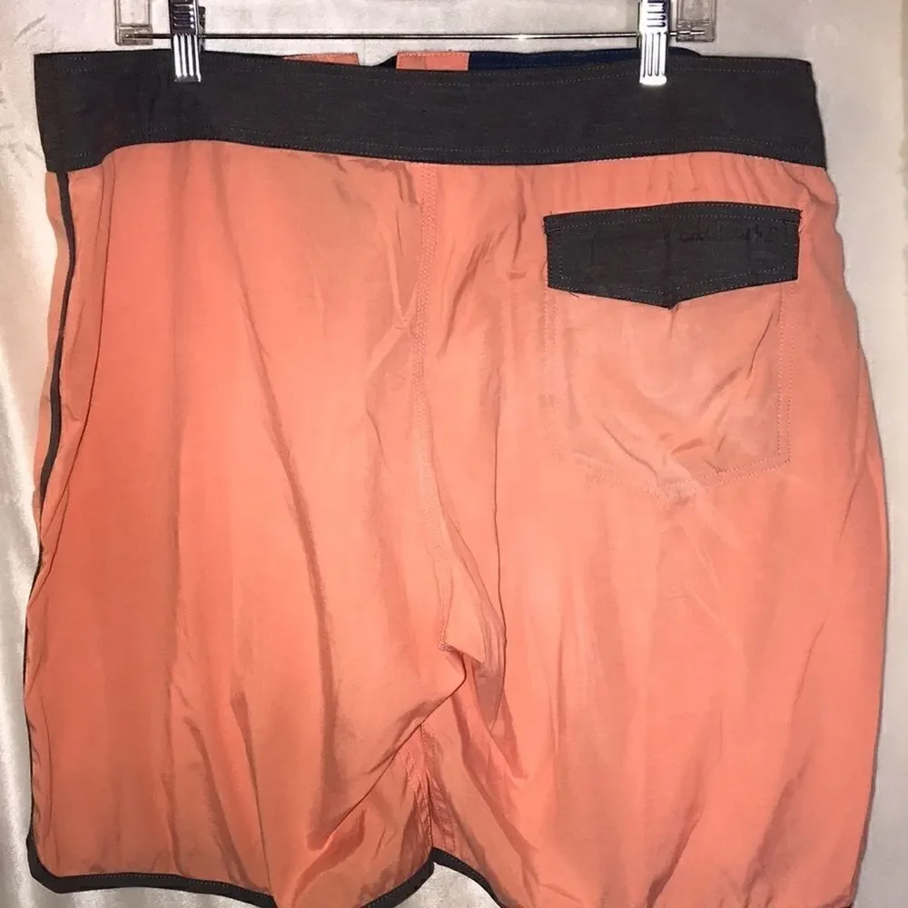 Salt Life Men's Vapor‎ Short Drawstring Waist Orange Boardshort Size 36